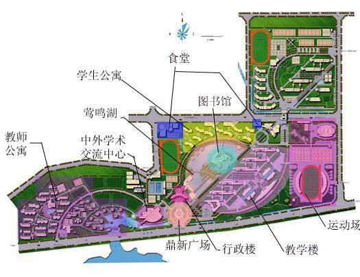 成都大学内部地图图片