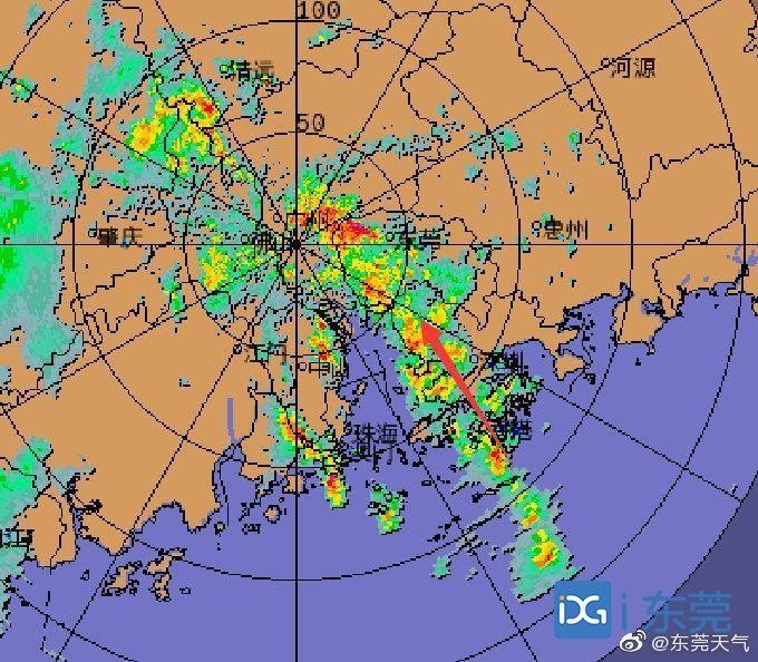 強雷雨 7級大風來了!東莞發佈分鎮暴雨橙色預警信號