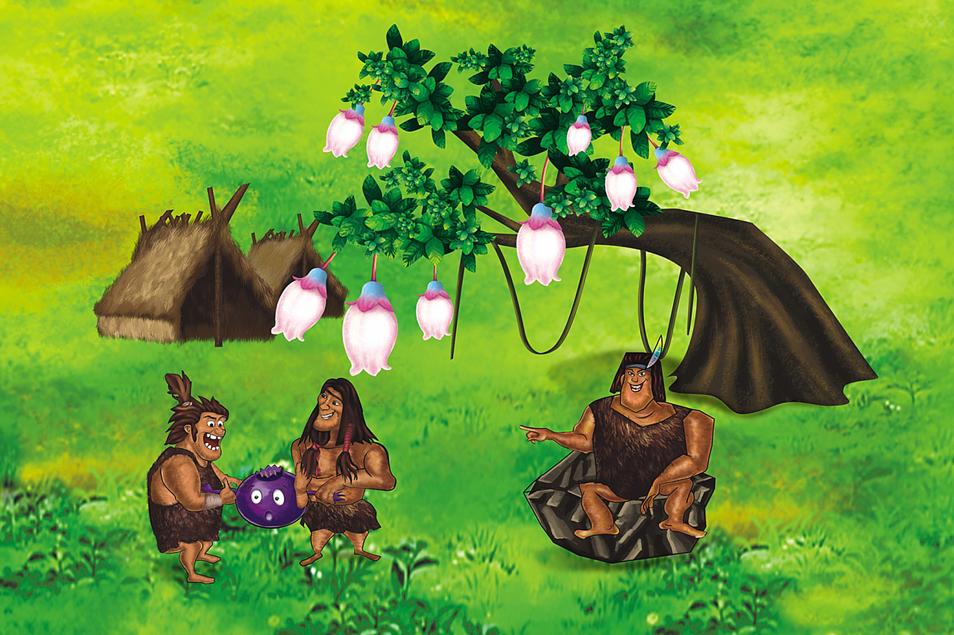 远古时期,人们都穿树叶包臀裙. 但穿的人多了,树叶就不够用了.