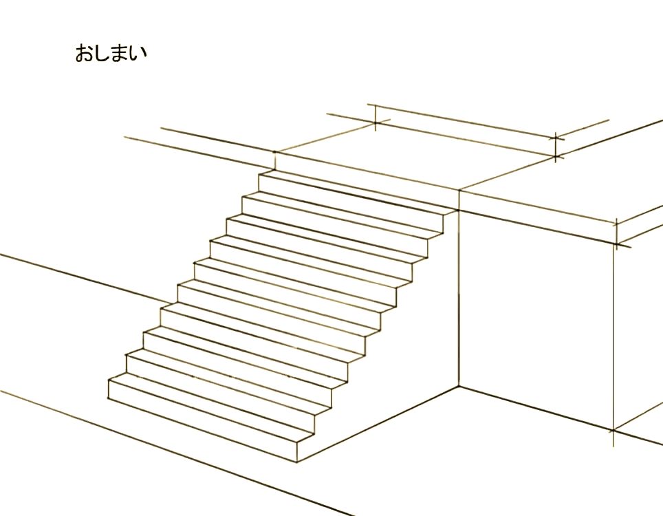 如何用透视法简化楼梯的绘画