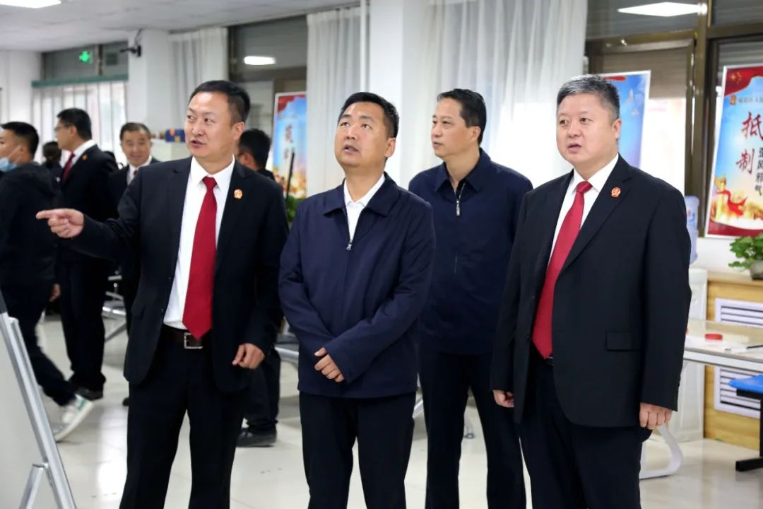 区委常委,政法委书记高宏炜到榆阳法院调研工作