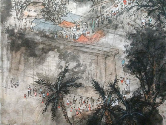 90后小伙手绘"抗疫上河图"!太多细节,网友直呼真实