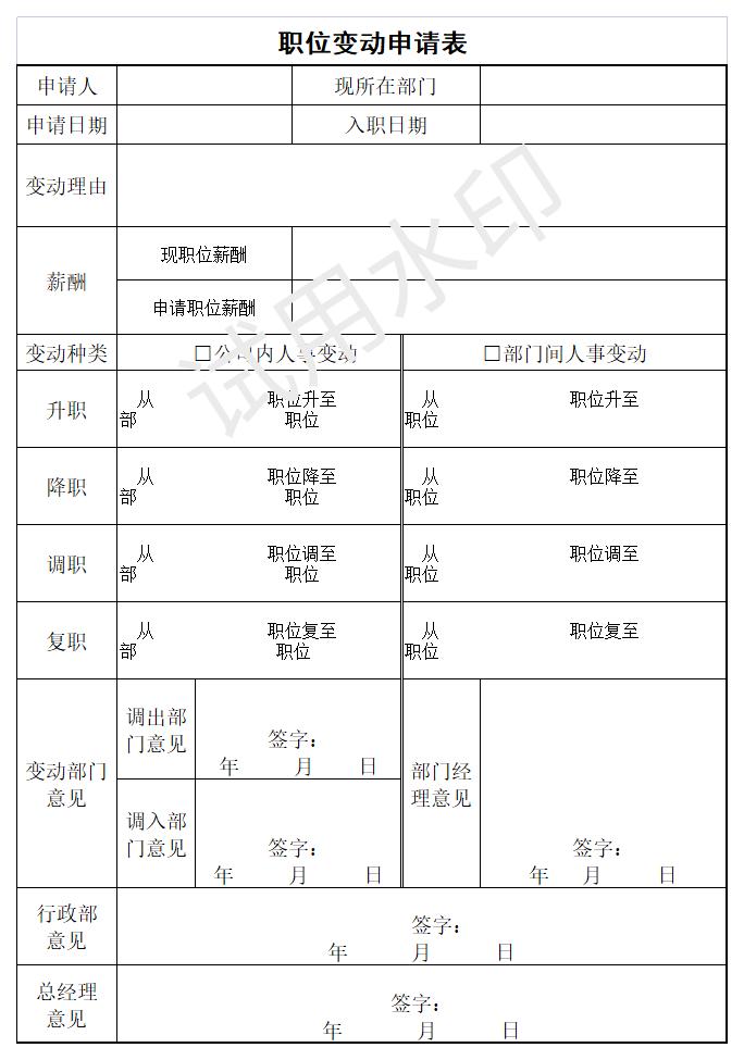 模板表单丨中小企业人资各类工具表单模板,拿来即用!