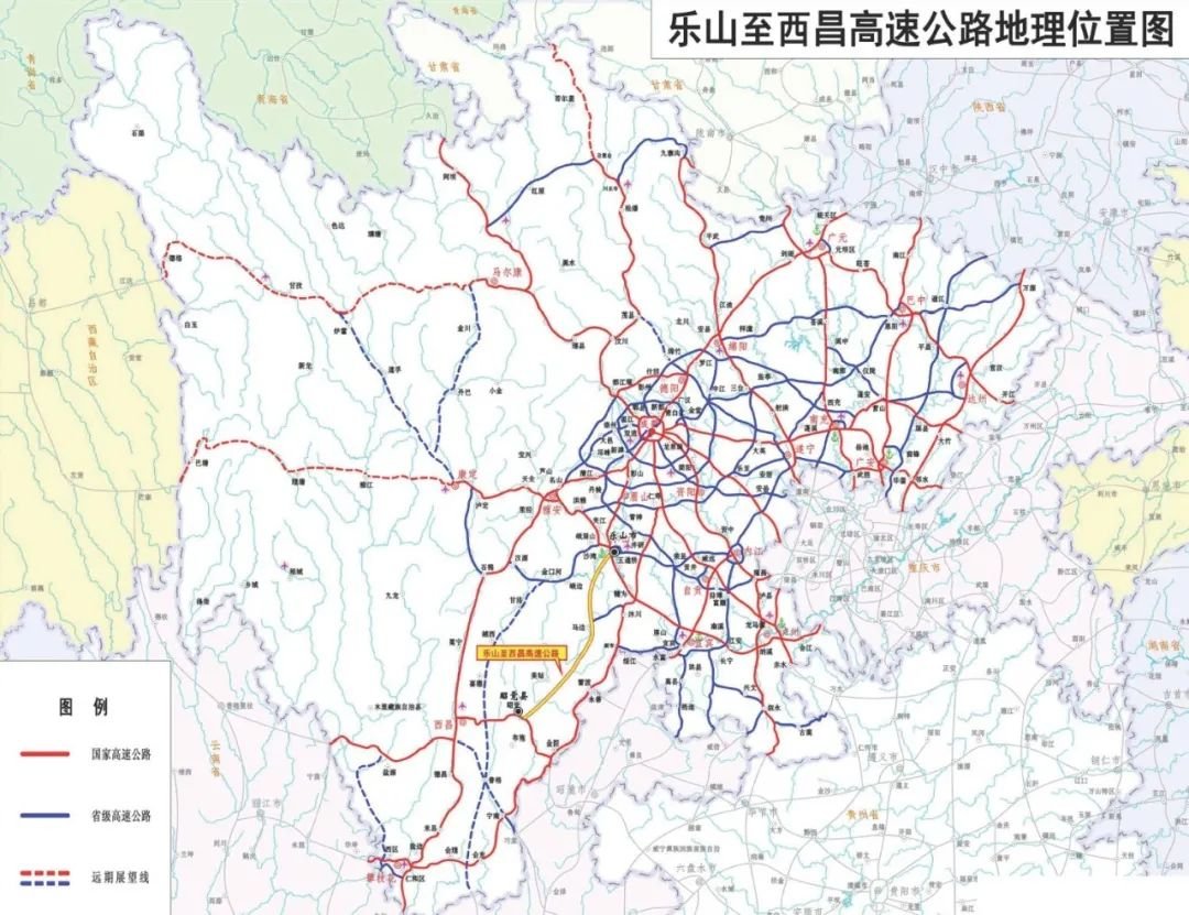 攀盐高速路线规划图图片