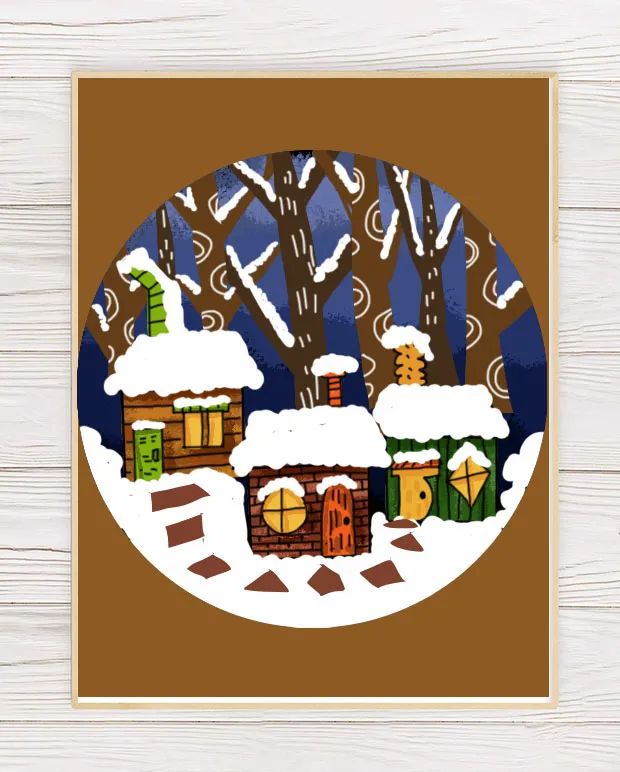 创意冬季主题画课例分享,与雪有关的一切都很漂亮!