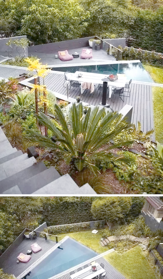 会客庭院与鱼池,花园的融合设计这样的布局非常适合中式别墅,特别是为