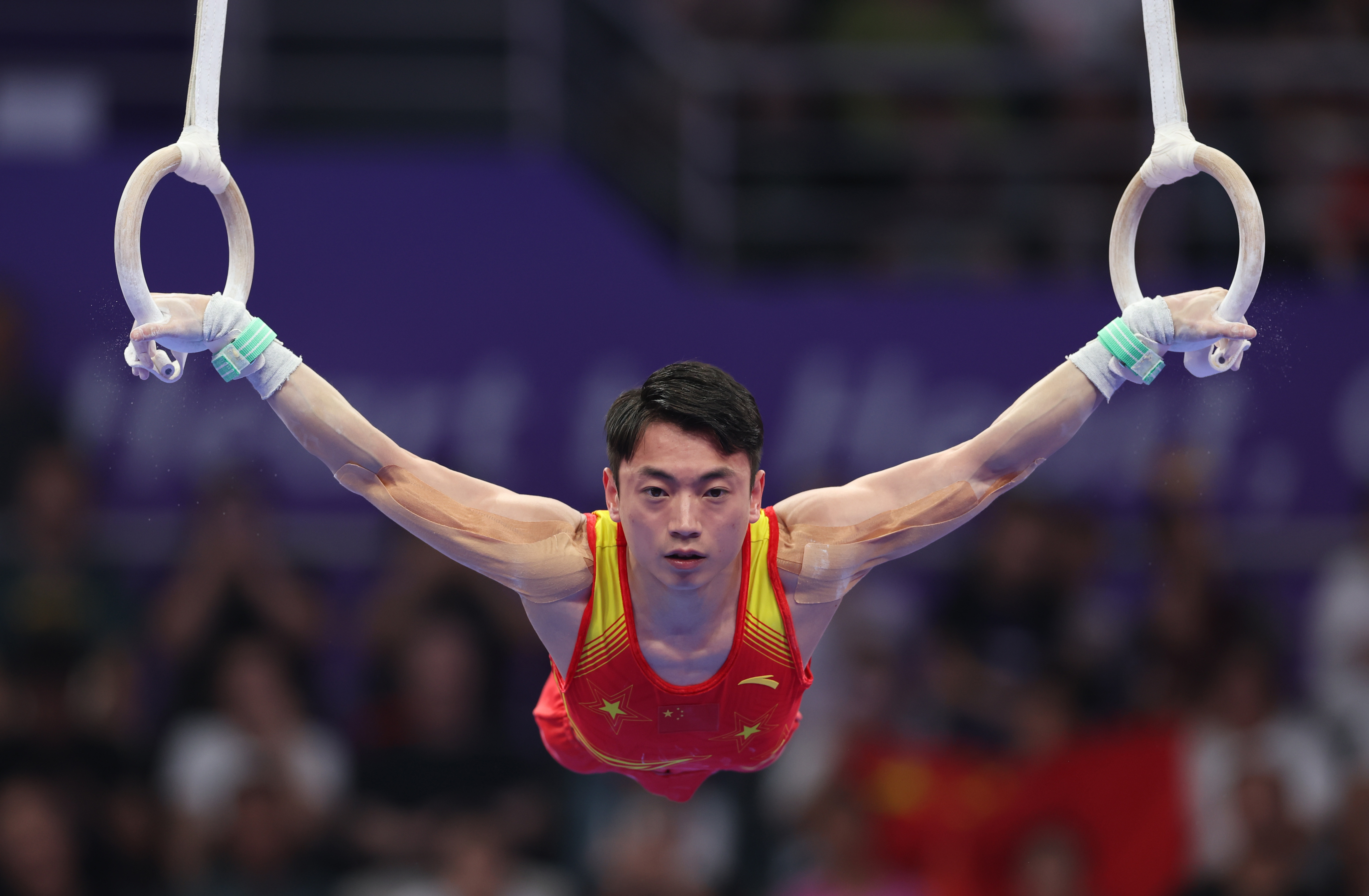 竞技体操——男子吊环决赛赛况