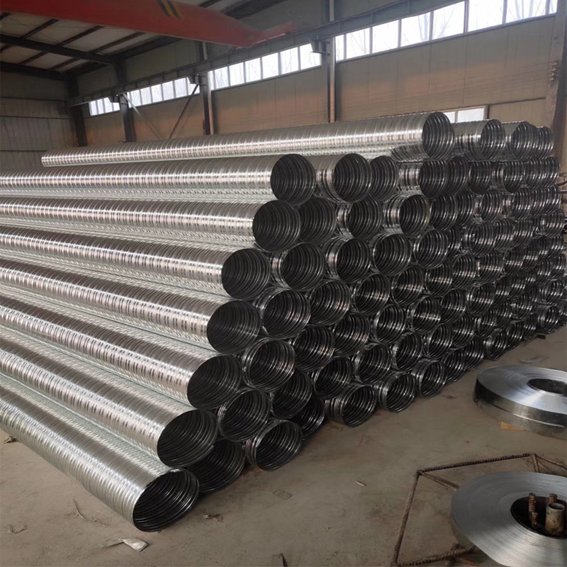 金属波纹管@大口径预埋地脚螺栓用金属波纹管@镀锌金属波纹管