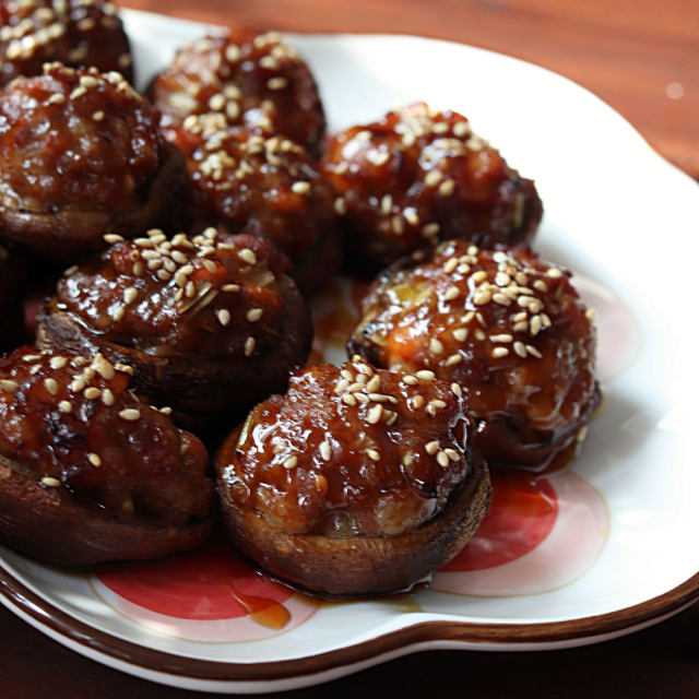 照烧香菇酿肉,健康卫生又好吃,味道也是超级赞!