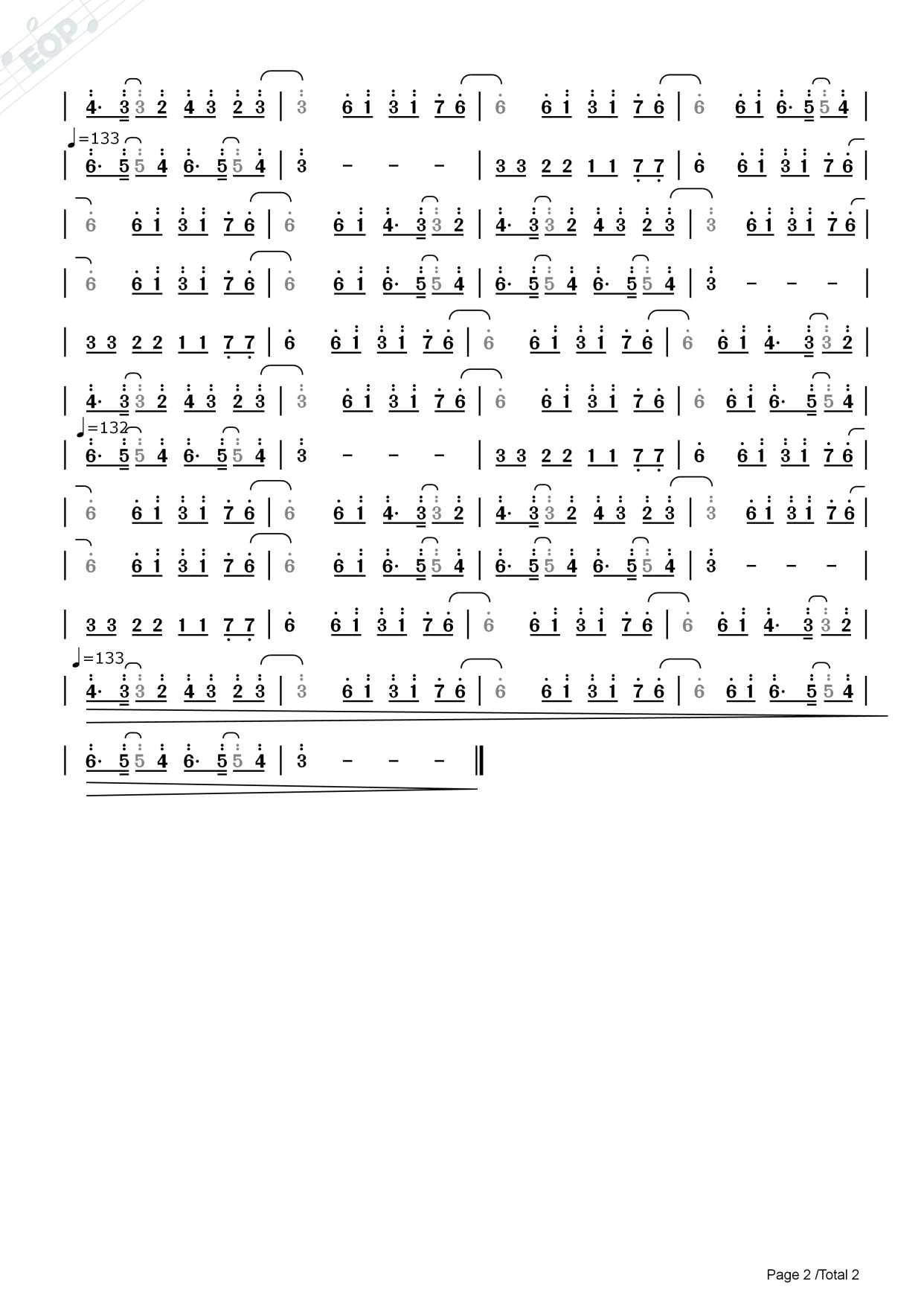 just blue(动物世界片头曲)——动态简谱