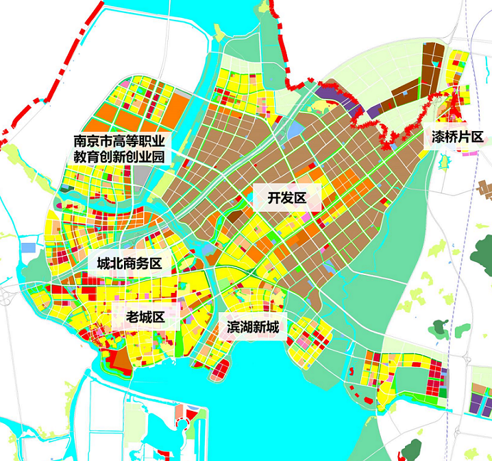 高淳区总体空间格局示意图