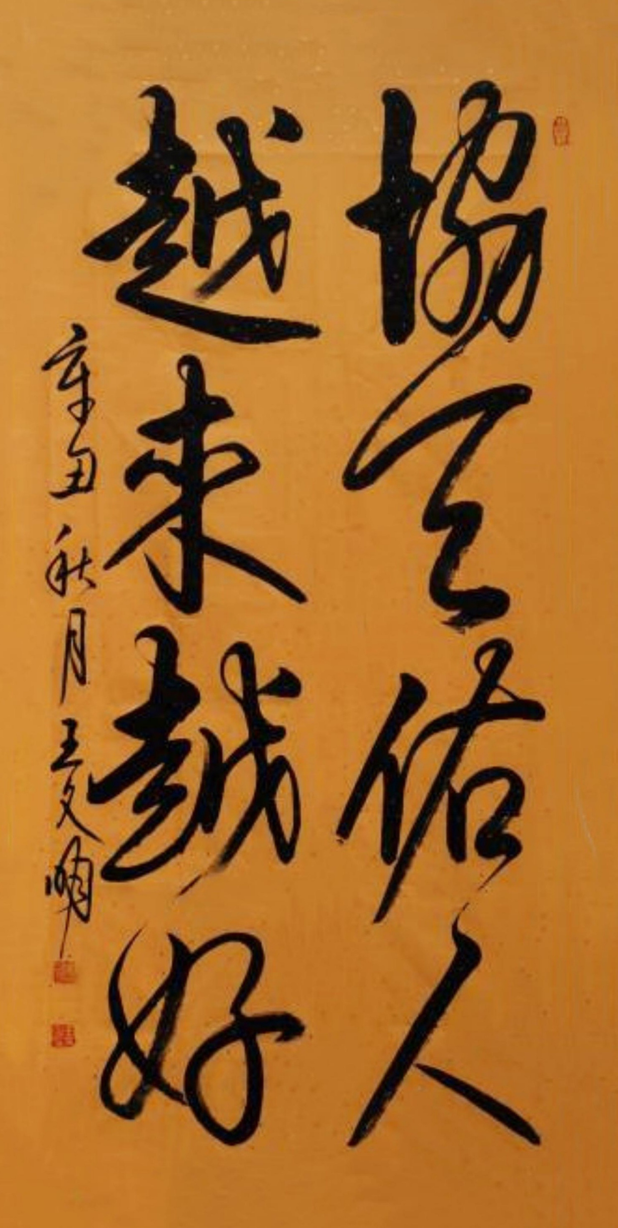 王文明书法欣赏:协天佑人,越来越好