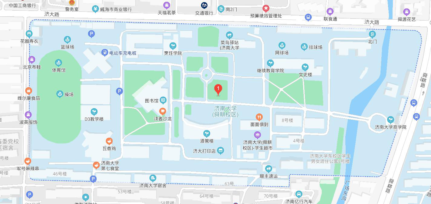 济南大学分布地图图片