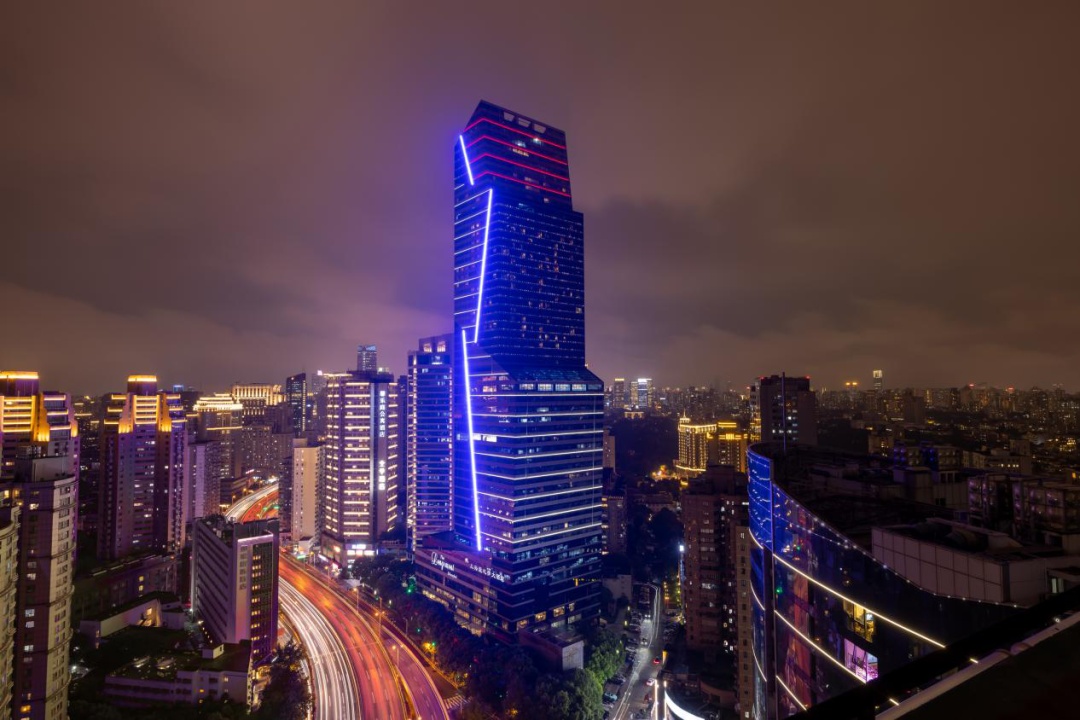 上海长宁区夜景图片