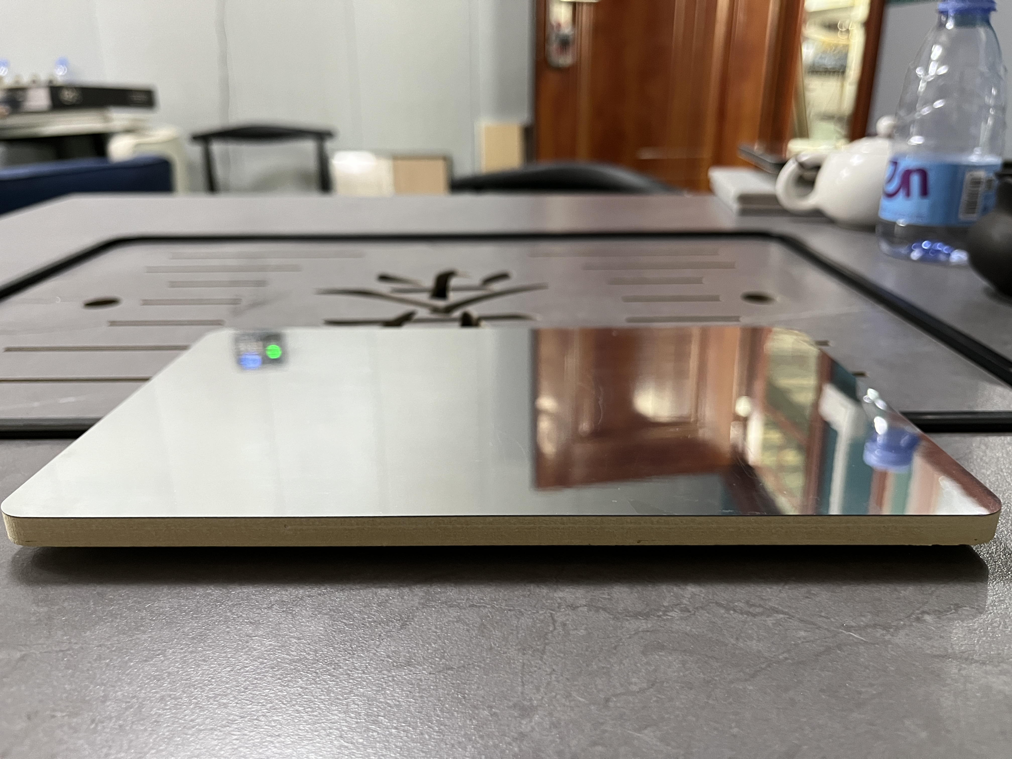 素简时光新产品镜面木饰面板,金属木饰面板厂家,pet木饰面大板