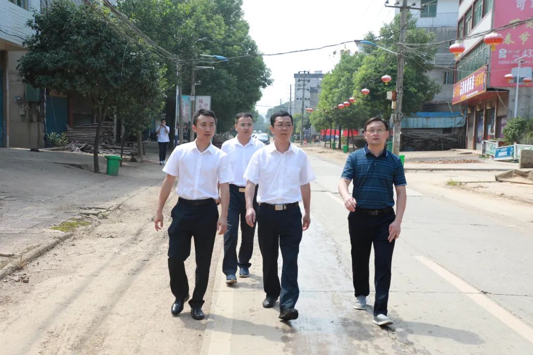 区委副书记,代区长李建泉到杨桥殿镇调研