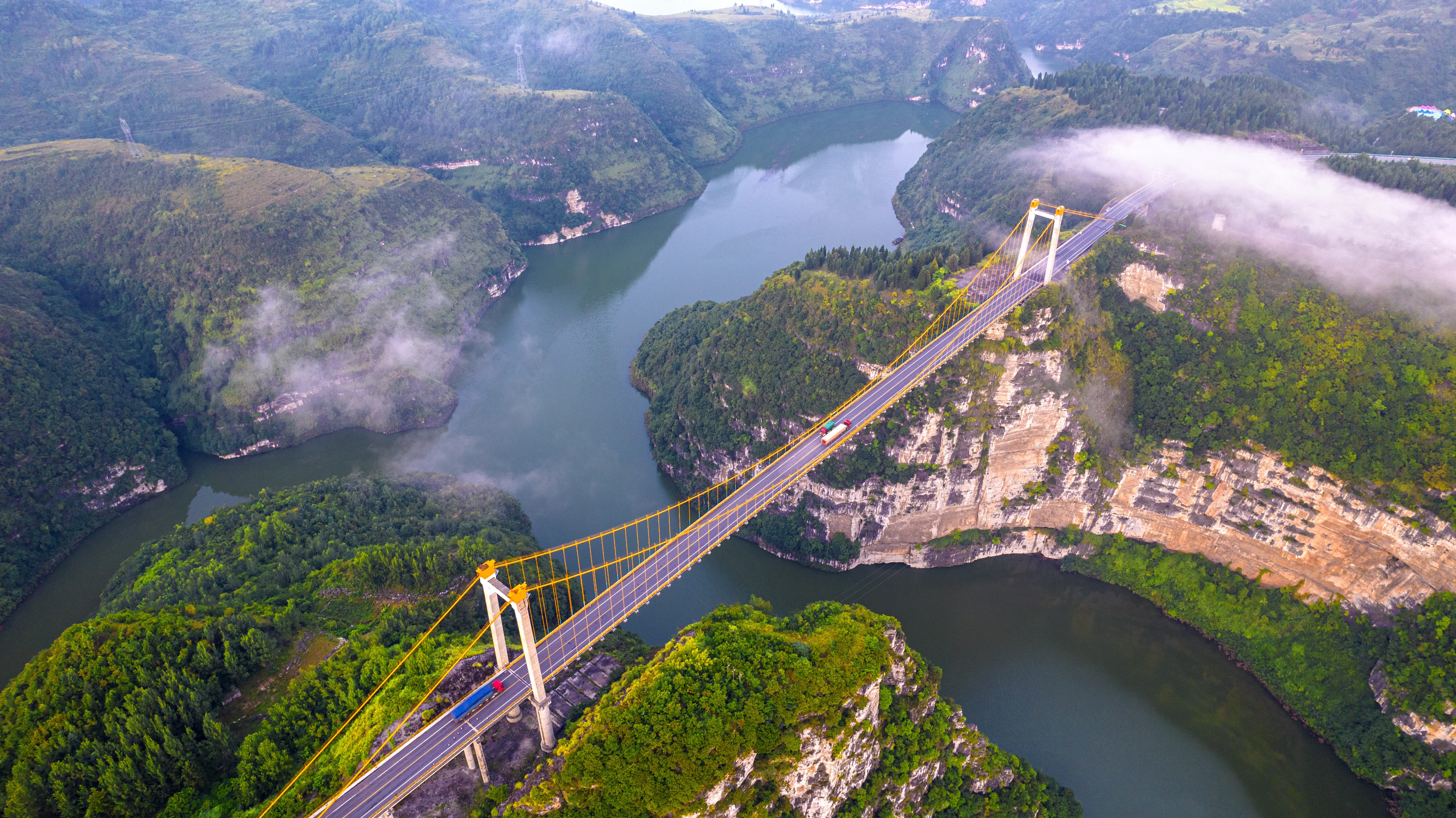 天眼影像|毕节:西溪河大桥壮美如画