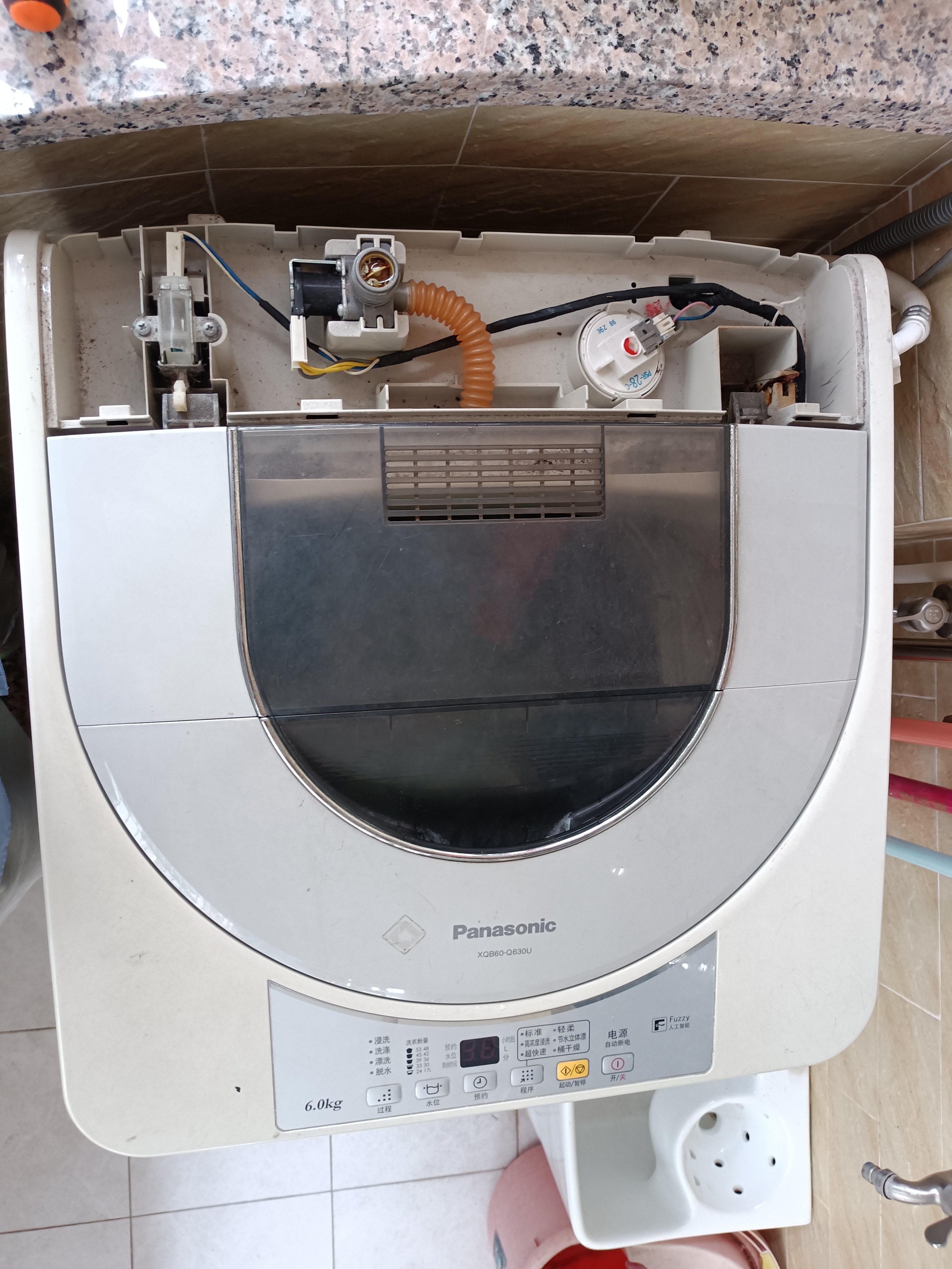 松下洗衣机u12故障(不能脱水)的处理办法