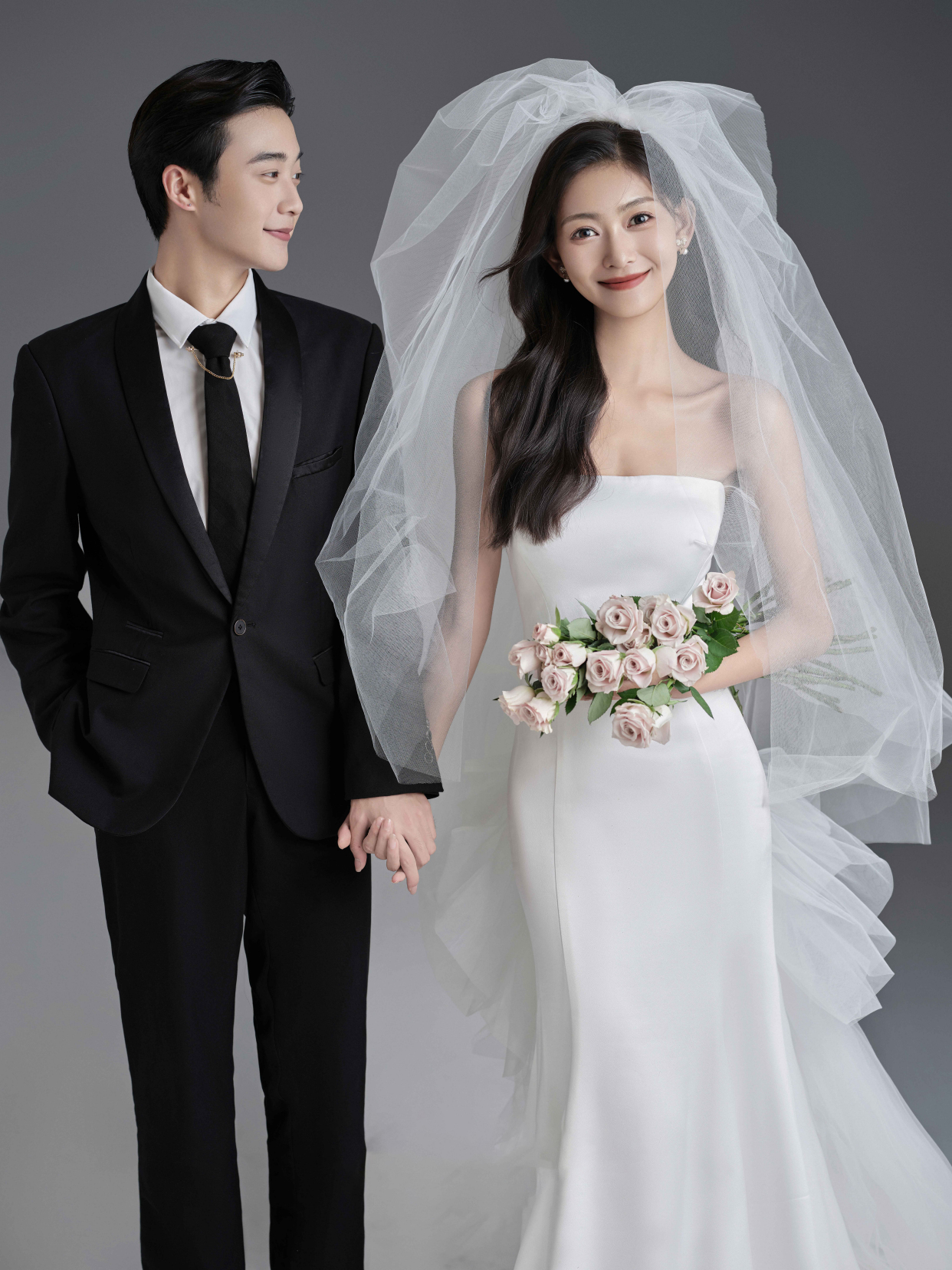 极简婚纱照:郑州拍婚纱照摄影工作室前十名