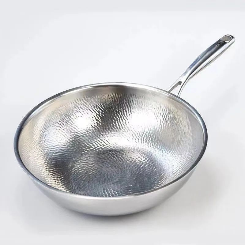 手工锤纹钛锅