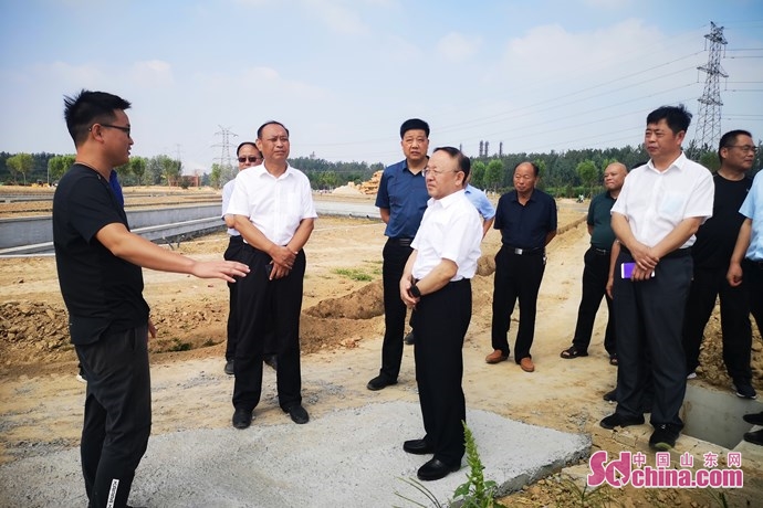 菏泽市政府副市长曹升灵调研碧水保卫战工程建设情况
