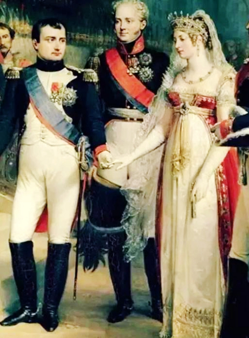 1796年,27岁的拿破仑与33岁的寡妇约瑟芬结婚,育有两子.