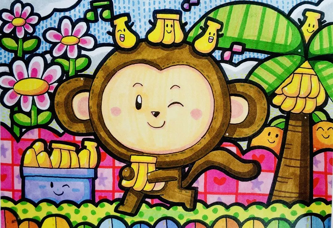 动物主题儿童画技巧大揭秘,幼师考编必备临摹素材