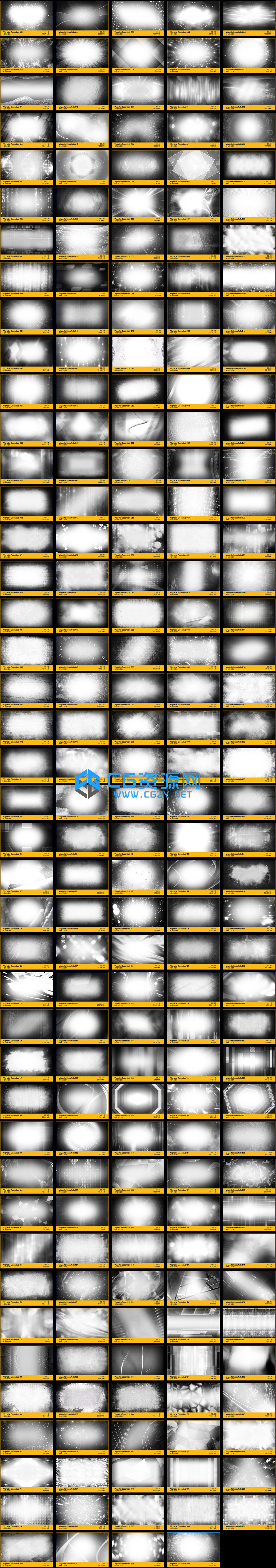 4k视频素材|209个复古黑色暗角边框遮罩叠加动画 bbv71