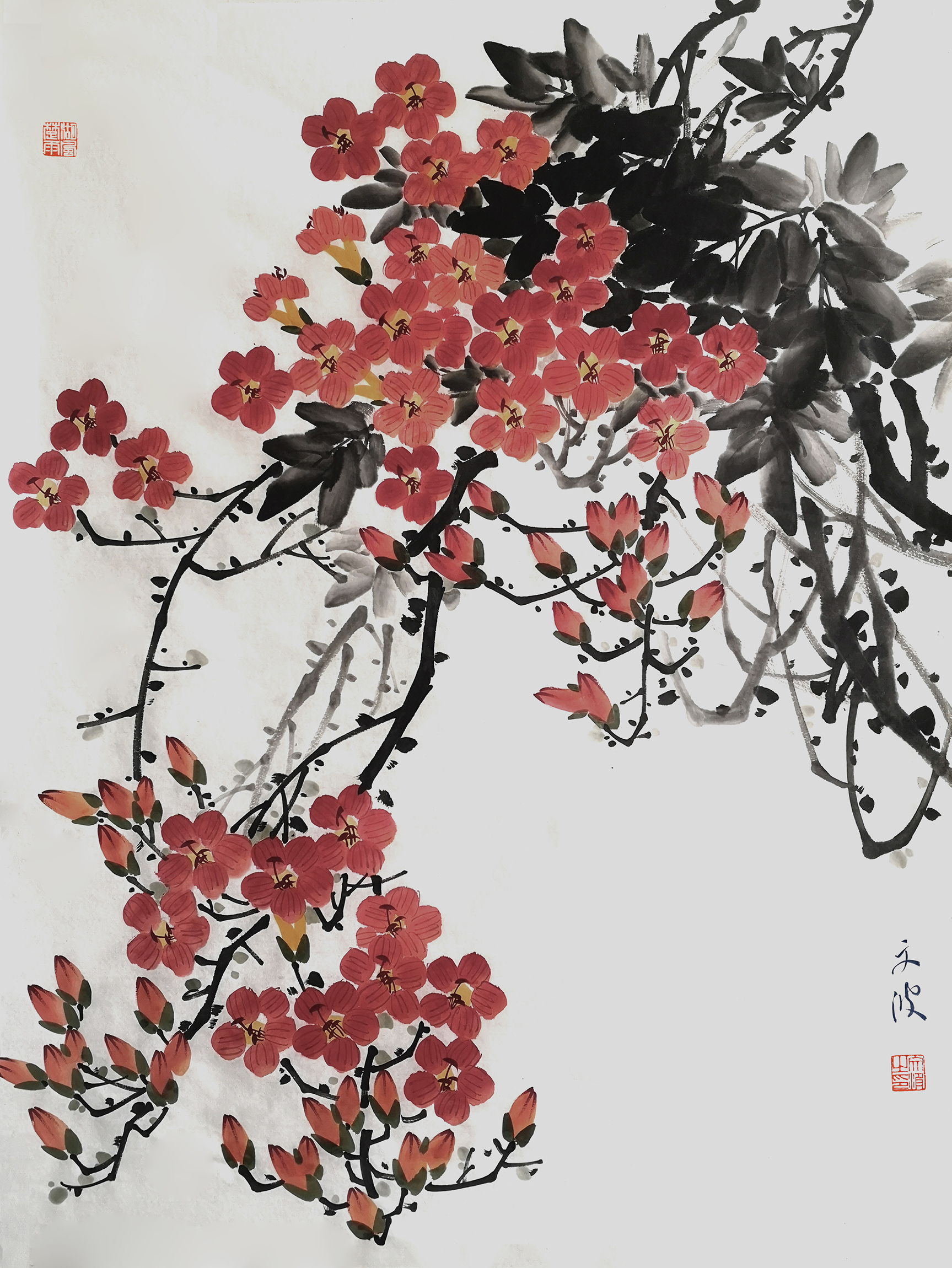 画家文波绘画作品欣赏