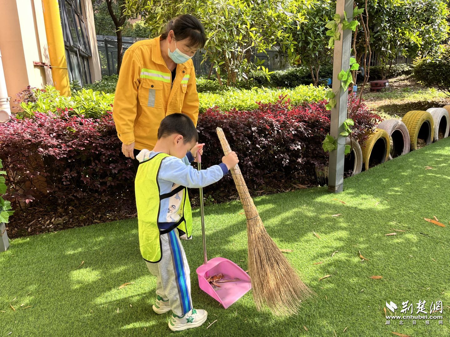 武汉军山街各幼儿园开展五一劳动节主题活动