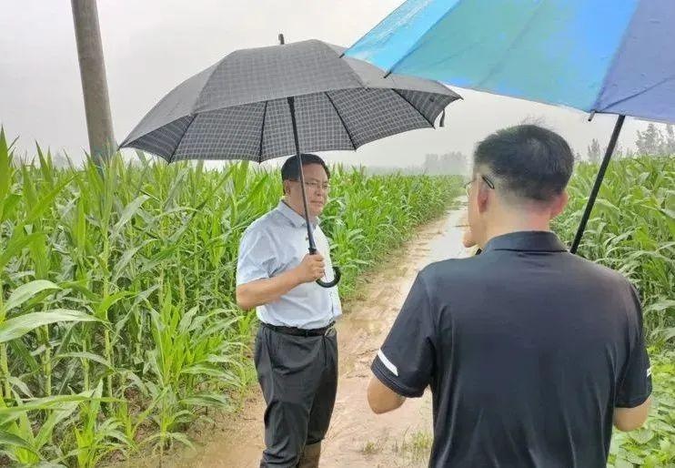 孙迁国同志到一线调度防汛工作