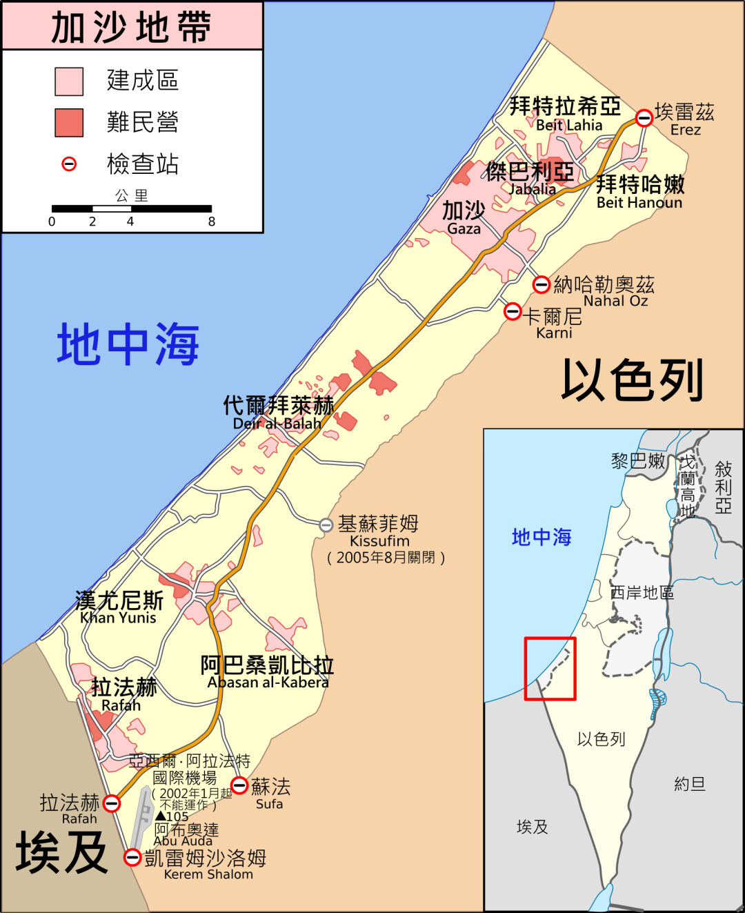 以色列领土多大?实际控制多少平方公里
