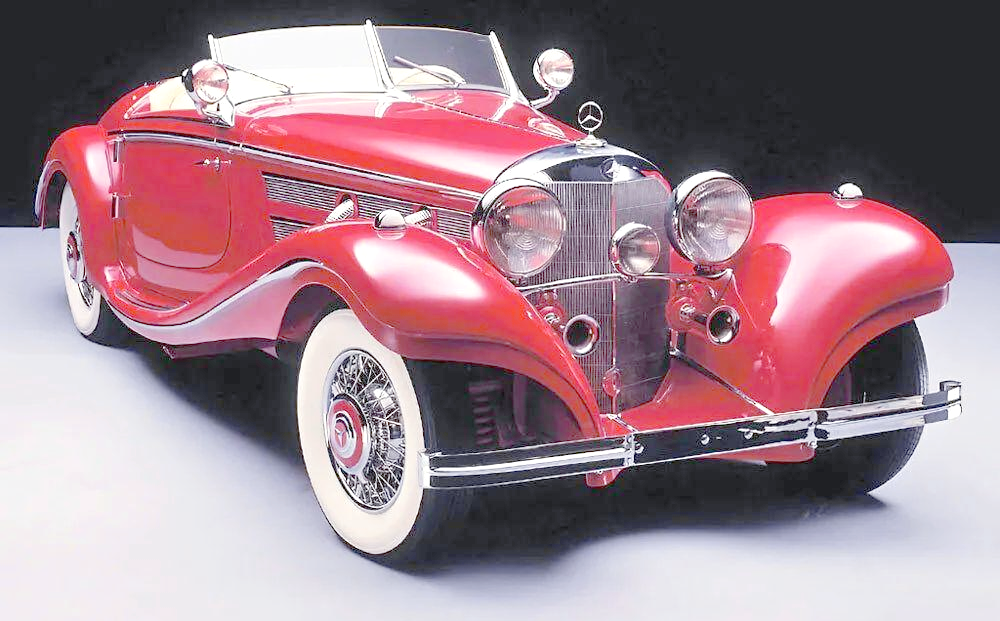 梅赛德斯-奔驰540k:纳粹德国钟爱的豪华汽车,设计优雅且难以超越