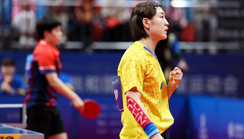 全运会乒乓球女团决赛 陈梦 对阵 王艺迪 辽宁队 山东队 陈幸同_全运乒球女团-山东3-2河北夺冠 陈梦完美谢幕