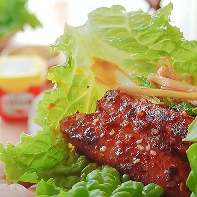 韩式煎五花肉 一口包满足