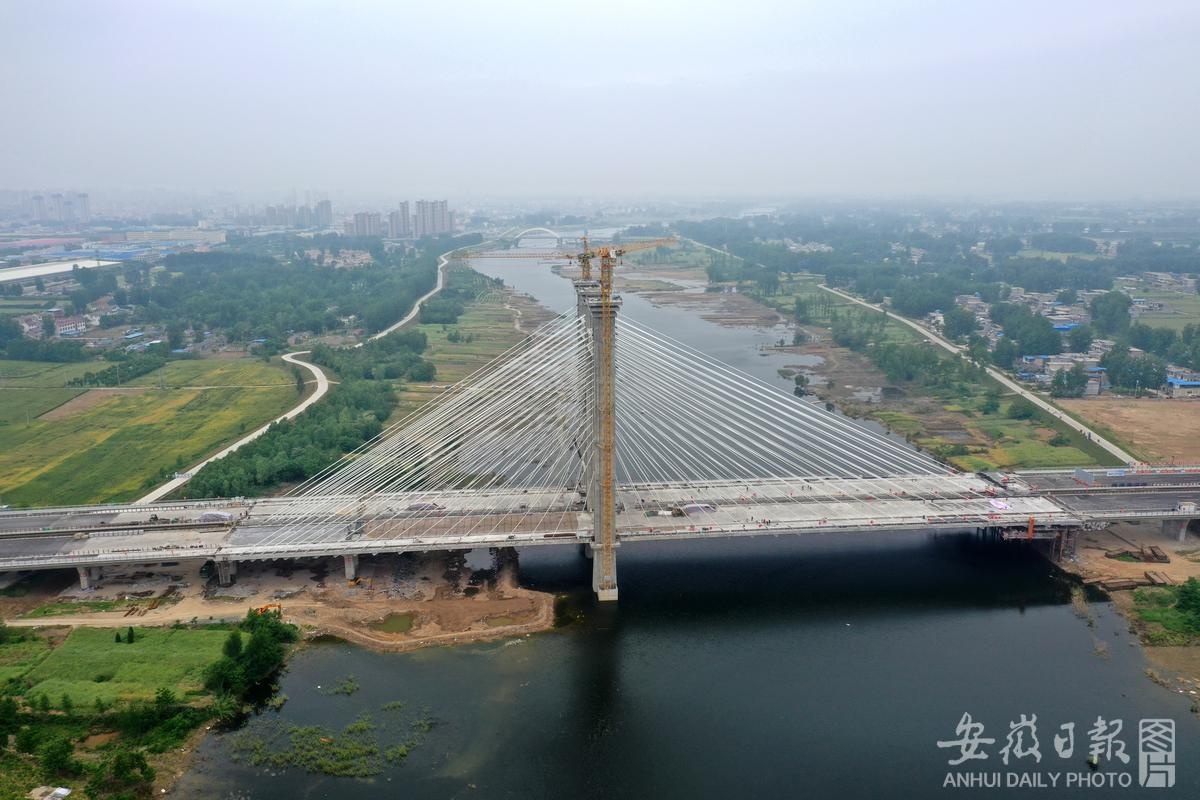 蒙城:涡河五桥合龙