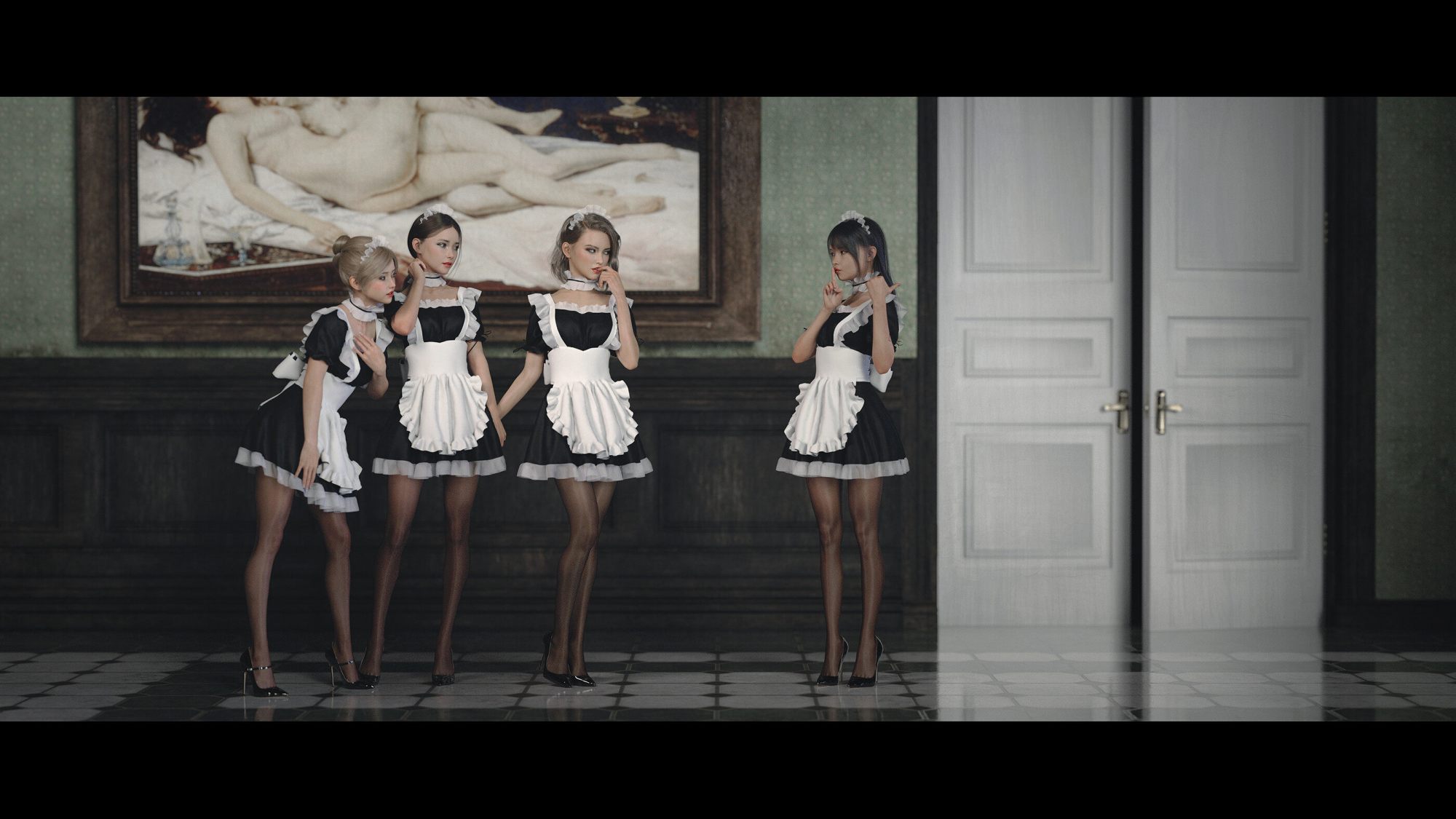 国人插画师loull_aroll的女仆小姐姐