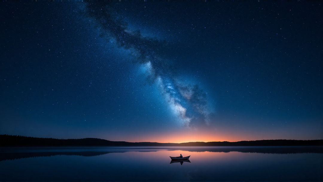 星河入梦,湖面映星辰!绝美壁纸快收藏