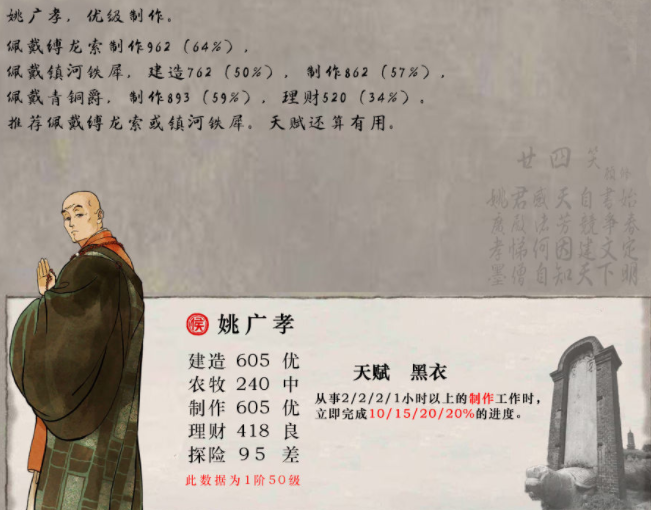 江南百景图姚广孝怎么培养