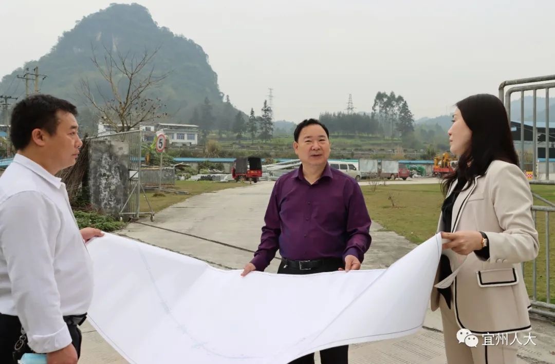 吴兴慧调研河池至荔波高速公路项目征地拆迁工作