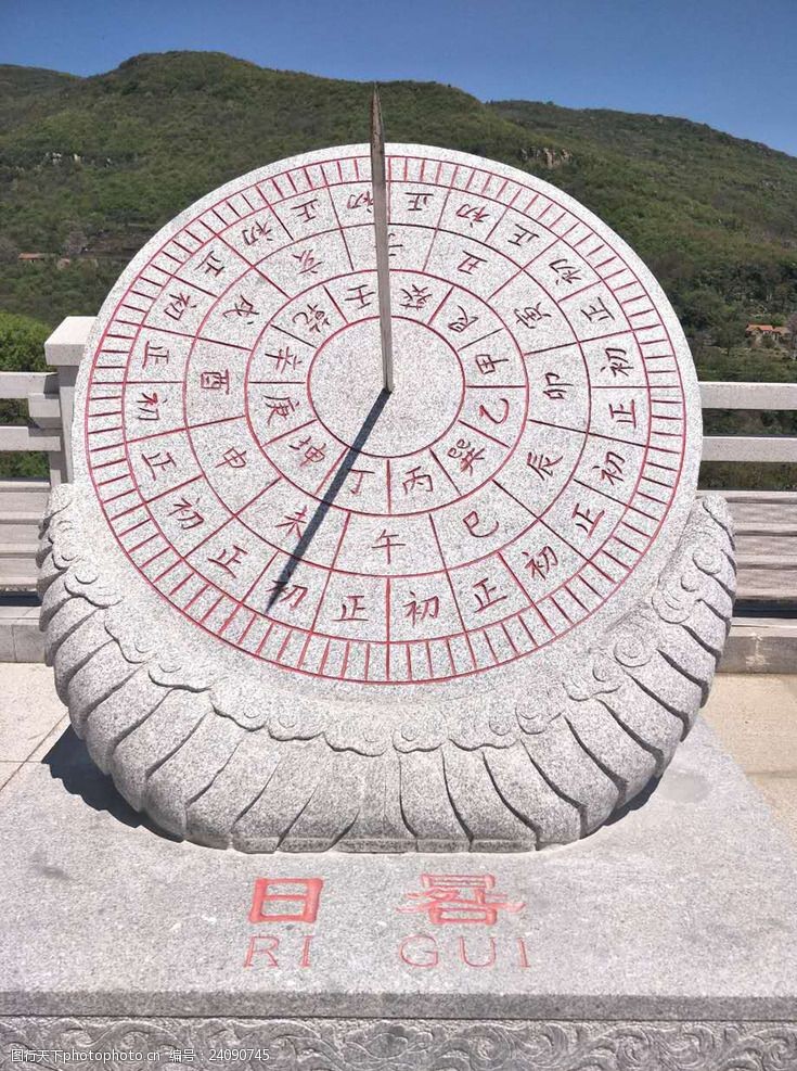 古代日晷上时间对照表图片