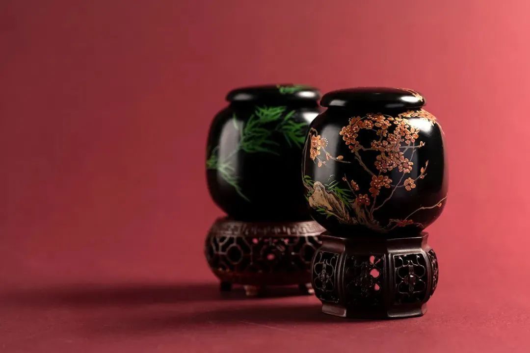 大师记|中国工艺美术大师万紫 金漆镶嵌漆器作品展