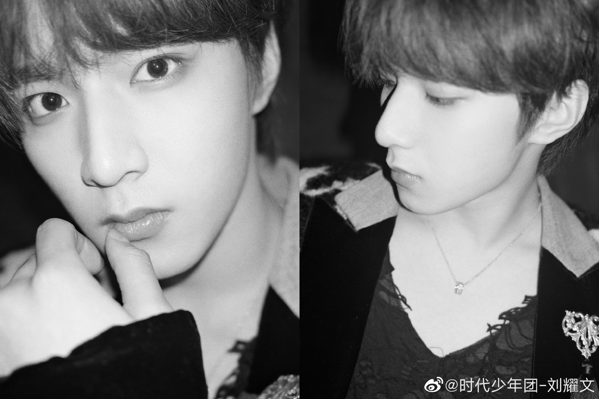 刘耀文黑白氛围感大片来了 黑白滤镜高级感十足