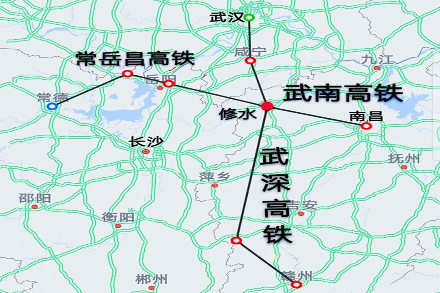 常岳昌高铁线路图图片