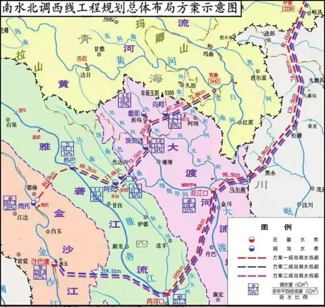 南水北調及藏水入疆工程可與抽水蓄能電站結合起來