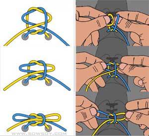 双蝴蝶结鞋带系法