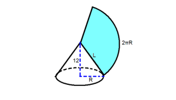 圆锥是一个圆锥体,侧面展开后所得到的平面图形,它的形状通常是一个