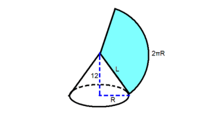 圆锥体展开图计算公式图片