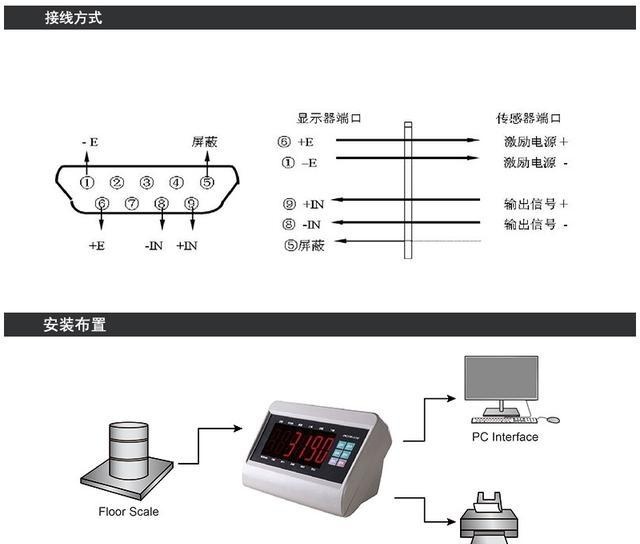 重量传感器接线图颜色图片