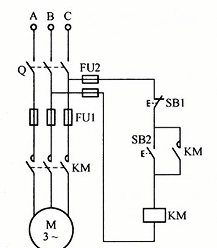 点动控制电路接线图和电机自锁控制启动柜原理